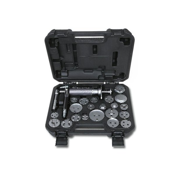 Beta Pneumatic tool for  right and left disc brake pistons with accessories in plastic case 014710101